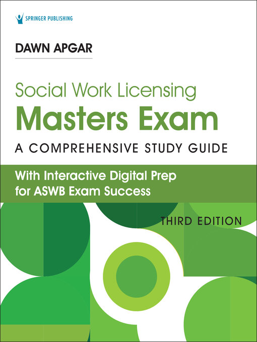 Title details for Social Work Masters Exam Guide by Dawn Apgar - Wait list